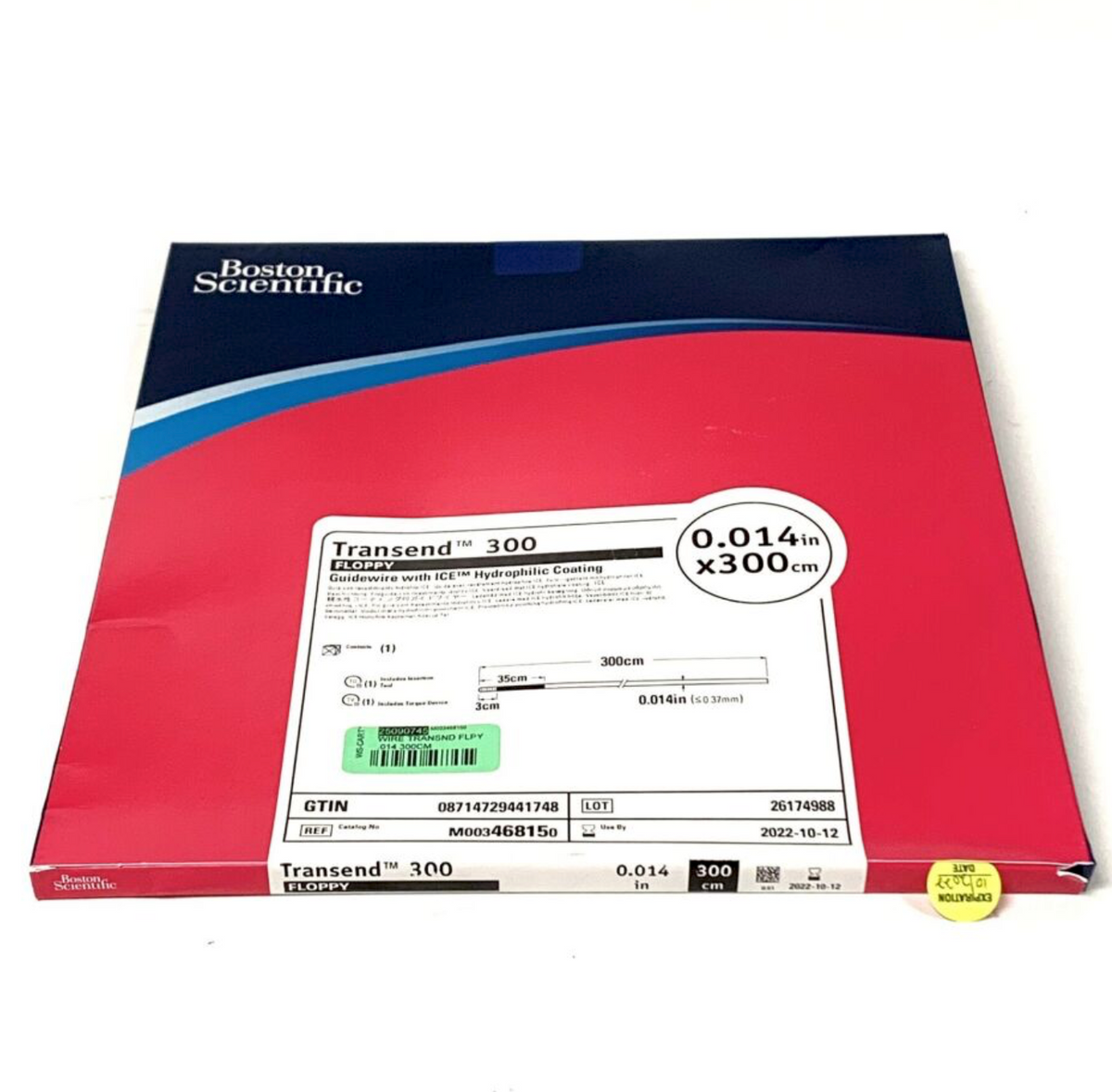 BOSTON SCIENTIFIC M003468150 TRANSEND 300 FLOPPY GUIDEWIRE WITH ICE HYDROPHILIC COATING 2022 10