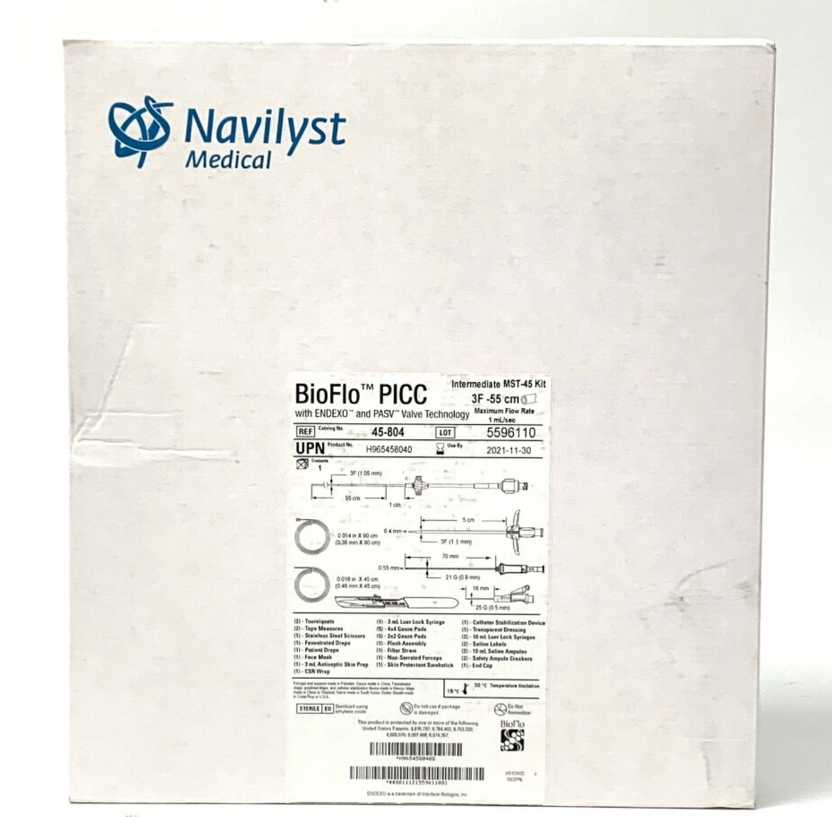 NAVILYST MEDICAL 45-804 BIOFLO PICC INTERMEDIATE MST 45 KIT 2021 11