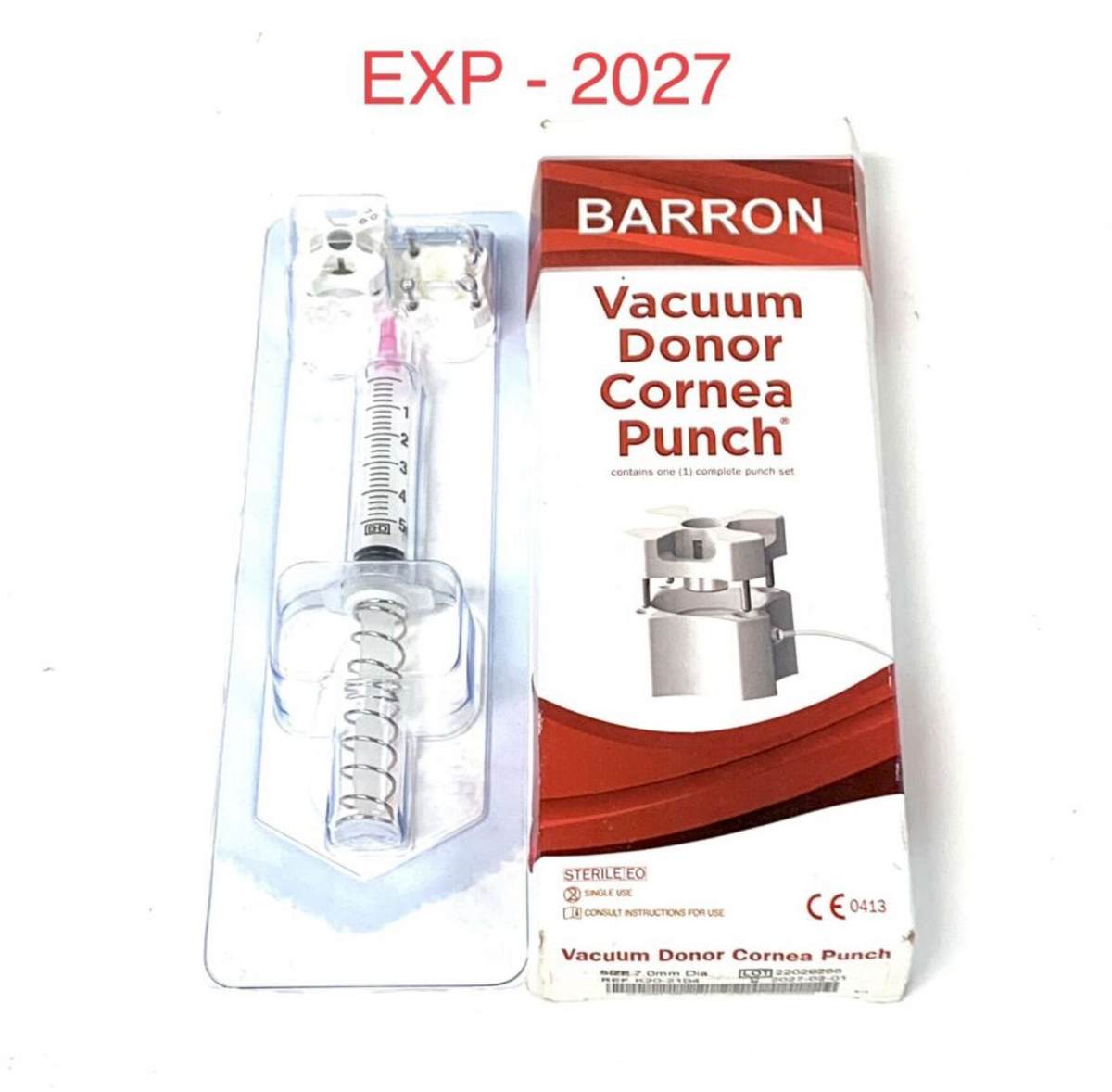 BARRON K20-2104 VACUUM DONOR CORNEA PUNCH EXP 2027 02