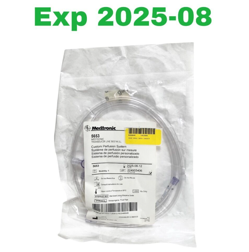 MEDTRONIC 5653 TRANSDUCER LINE 5653 W/LL Custom Perfusion System EXP 2025 08
