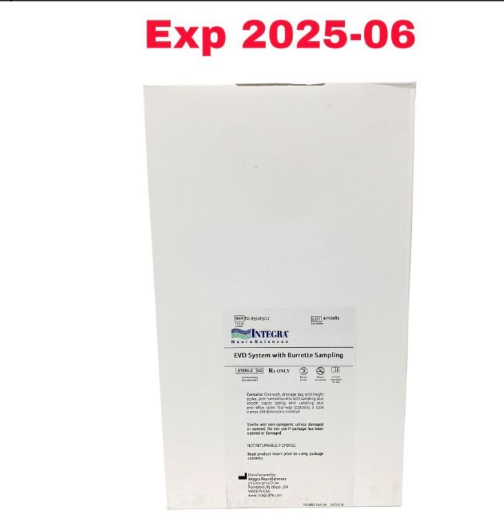 INTEGRA NEUROSCIENCES NL8508502 EVD System with Burrette Sampling EXPIRED