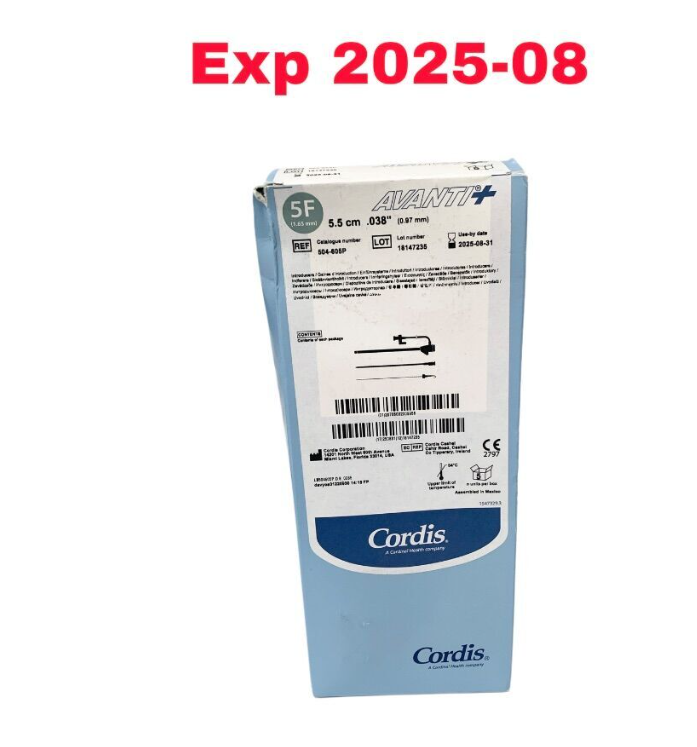 CORDIS 504-605P AVANTI+ INTRODUCER 5.5CM EXPIRED