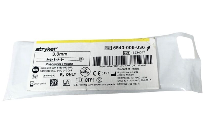 STRYKER 5540-009-030 3MM PRECISION ROUND EXPIRED