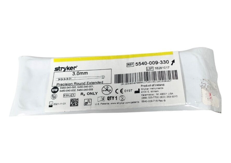 STRYKER 5540-009-330 3.0mm Precision Round Extended EXPIRED