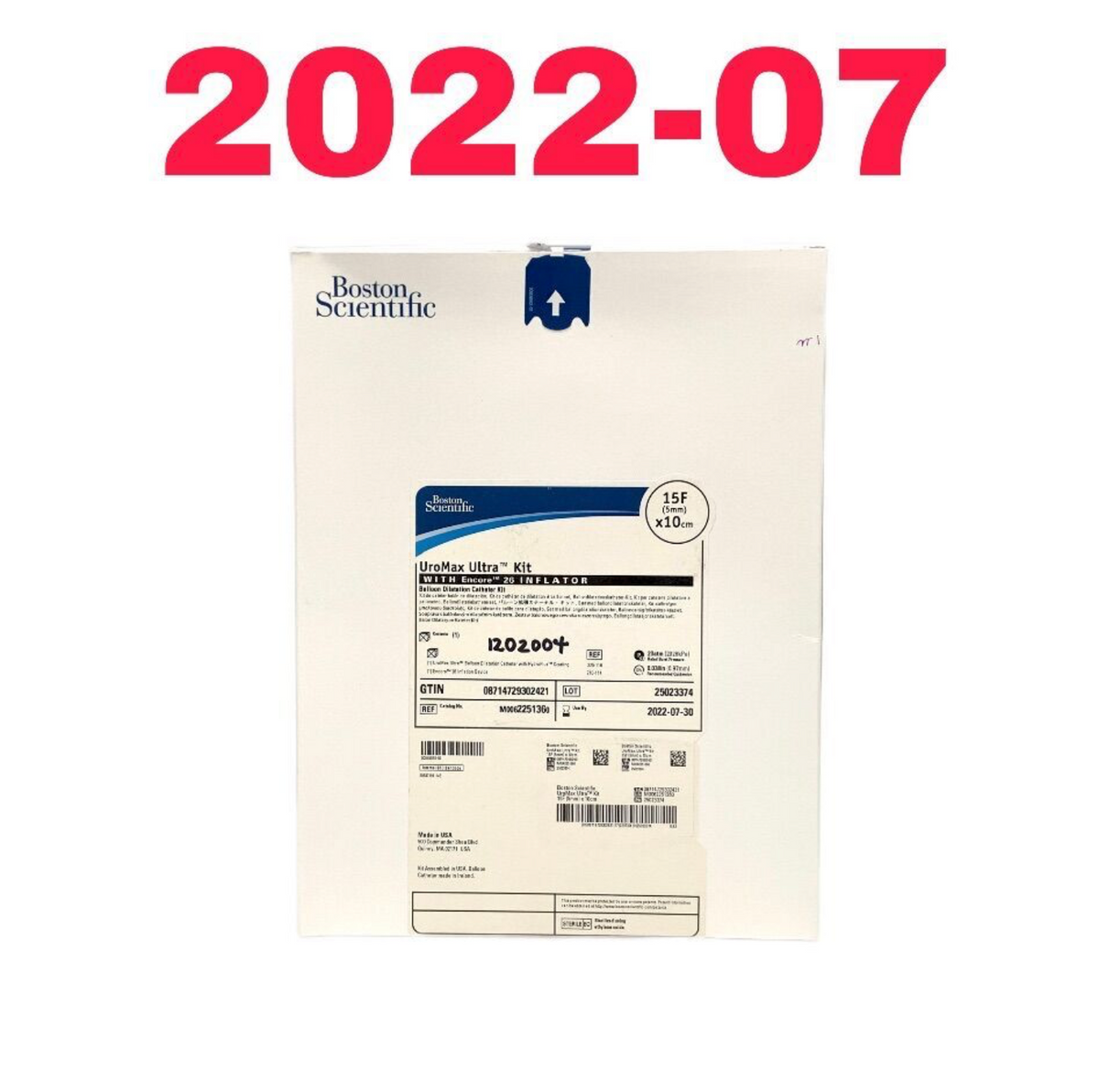 BOSTON SCIENTIFIC M0062251360 UROMAX ULTRA BALLOON DILATATION CATHETER KIT EXP 2022 07