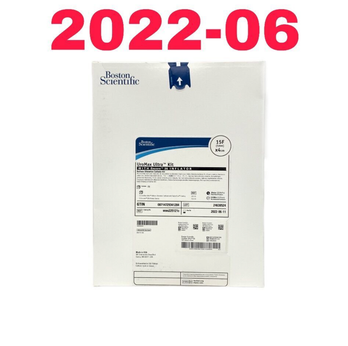 BOSTON SCIENTIFIC M0062251210, UROMAX ULTRA KIT BALLOON DILATATION CATHETER KIT EXP 2022 06