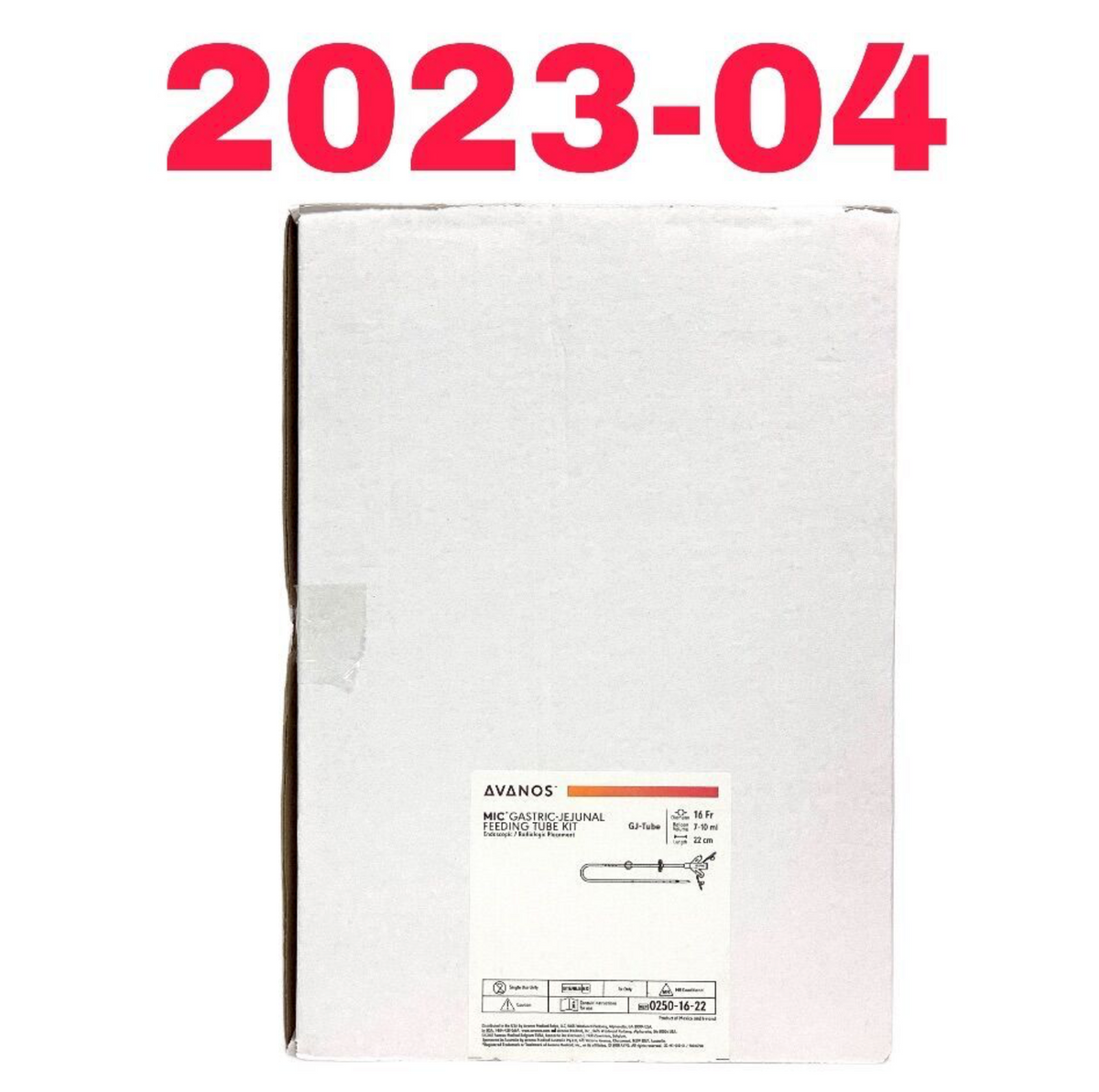 AVANOS 0250-16-22 MIC GASTRIC-JEJUNAL FEEDING TUBE KIT EXP 2023 04