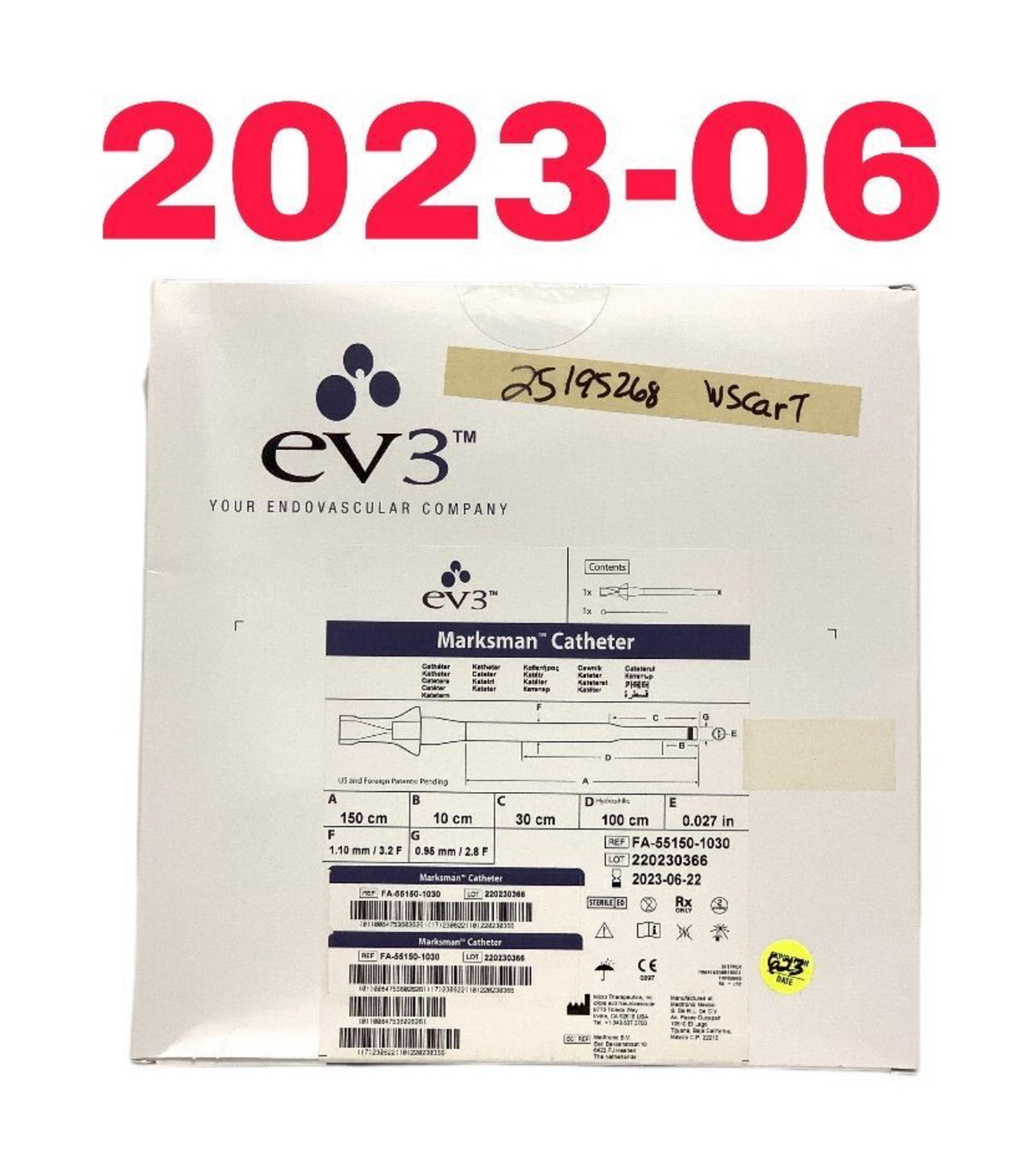 EV3 FA-55150-1030 Marksman Catheter EXP 2023 06
