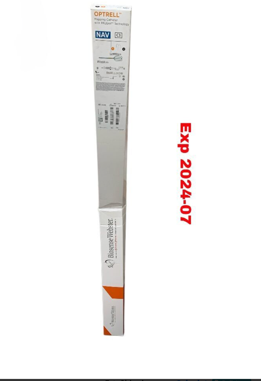 BIOSENSE WEBSTER D142902 OPTRELL Mapping Catheter with TRUEref Technology NAV C3 EXPIRED 2024