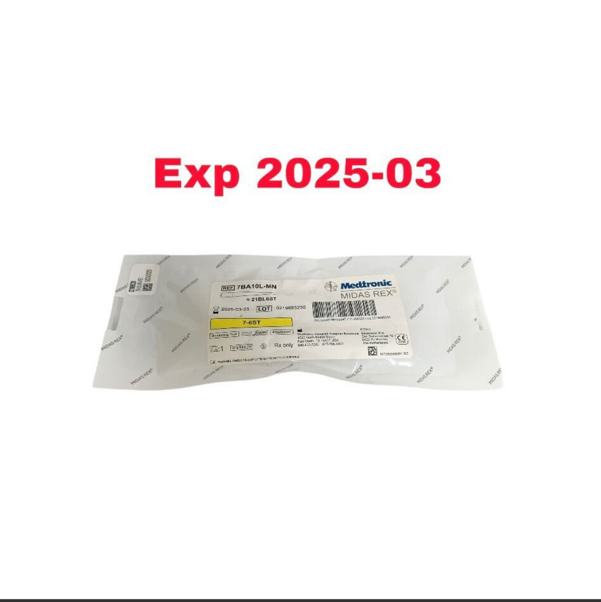 MEDTRONIC MIDAS REX 7BA10L-MN 21BL6ST 7-6ST DISSECTING TOOL EXPIRED