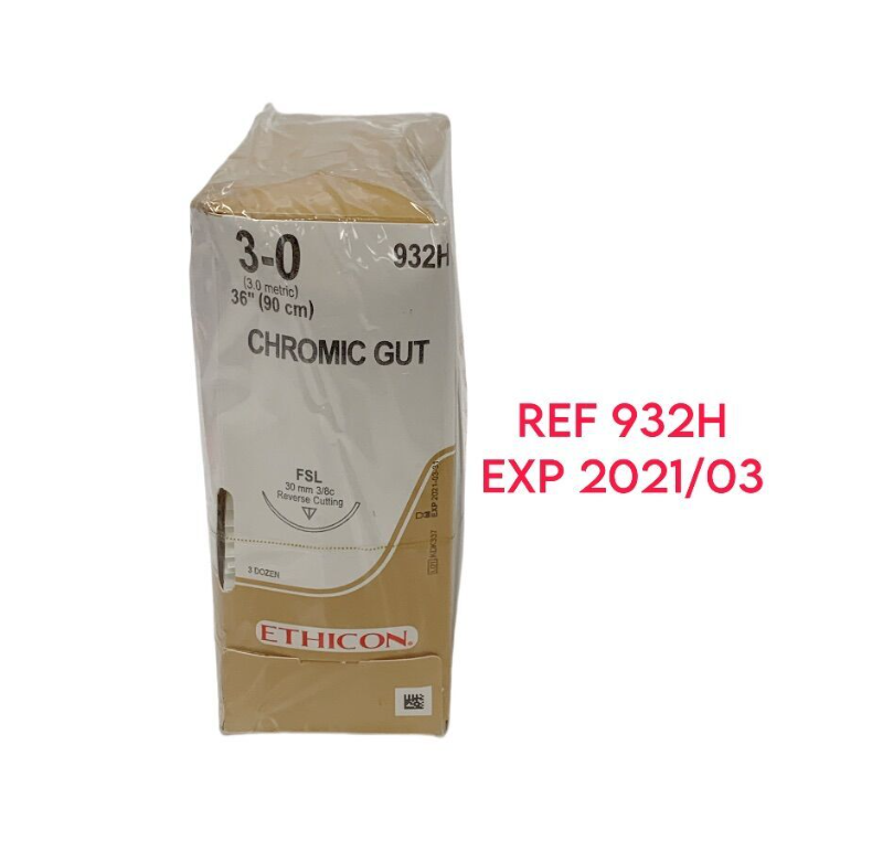 ETHICON 932H CHROMIC GUT SUTURE EXP 2021 03