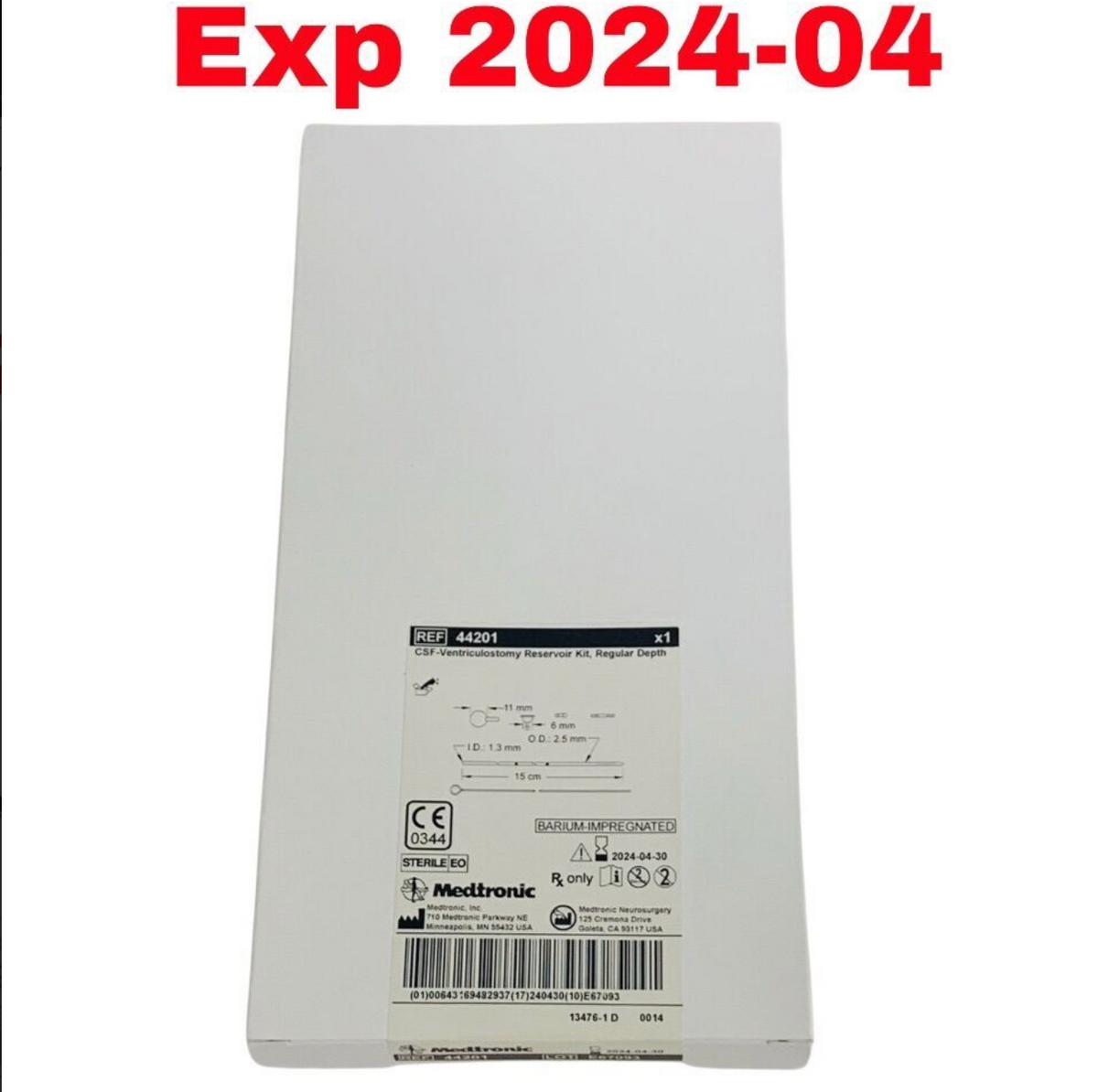 MEDTRONIC 44201 CS-Ventriculostomy Reservoir Kit Regular Depth EXP 2024 04