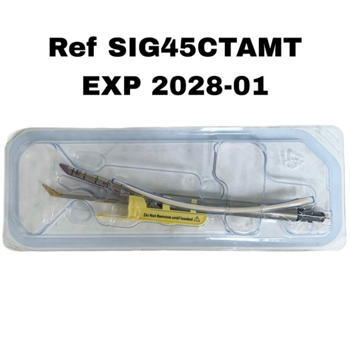 COVIDIEN SIG45CTAMT Tri-Staple 2.0 Curved Tip Intelligent Reload and Introducer 45mm Med Thick EXP 2028 01