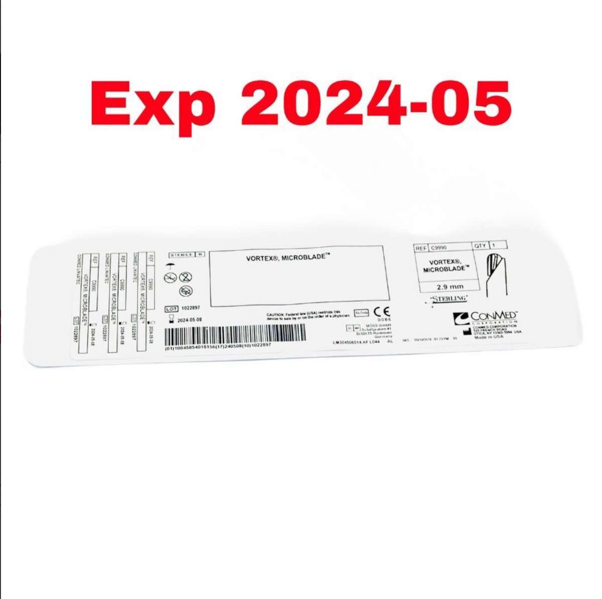 CONMED C9990 VORTEX MICROBLADE 2.9MM EXPIRED