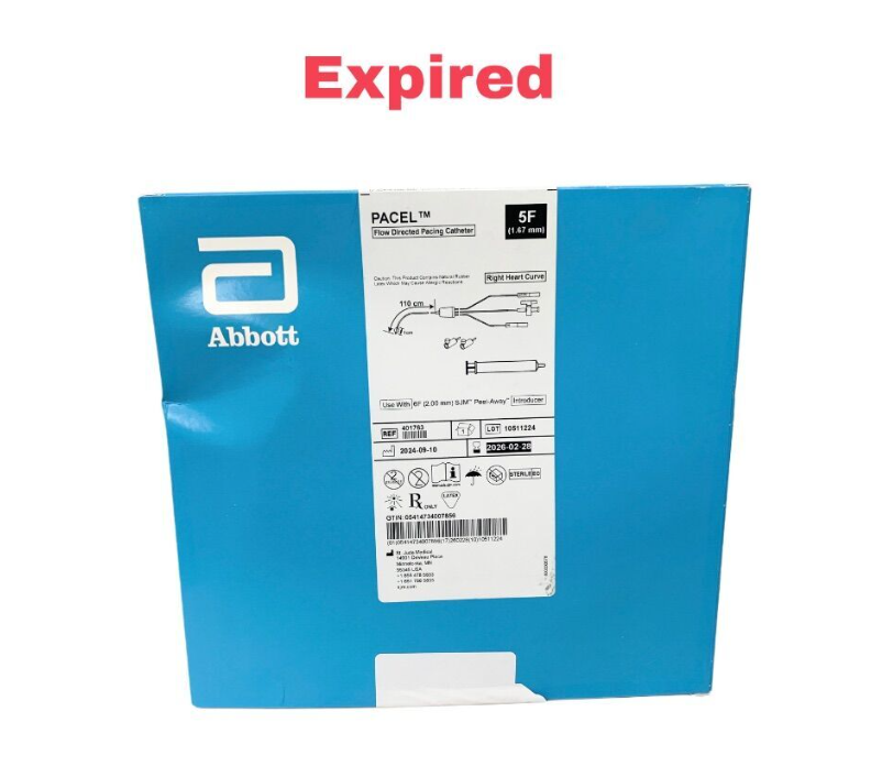 ABBOTT 401763 PACEL Flow Directed Pacing Catheter 5F (1.67 mm) EXP 2026 02