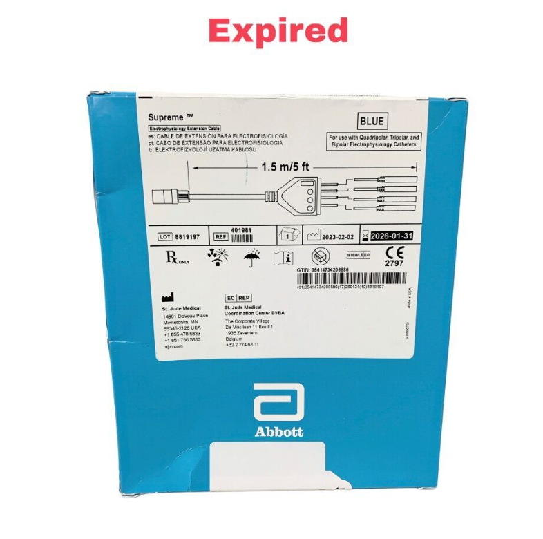 ABBOTT 401981 Supreme Electrophyslology Extension Cable EXP 2026 01