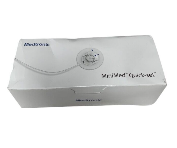 MEDTRONIC MMT-397A MiniMed Quick-Set Infusion Set 9mm Cannula 23" Tubing EXP. 2025 02