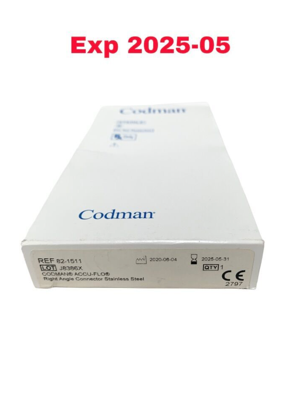 CODMAN 82-1511 ACCU-FLO Right Angle Connector EXPIRED