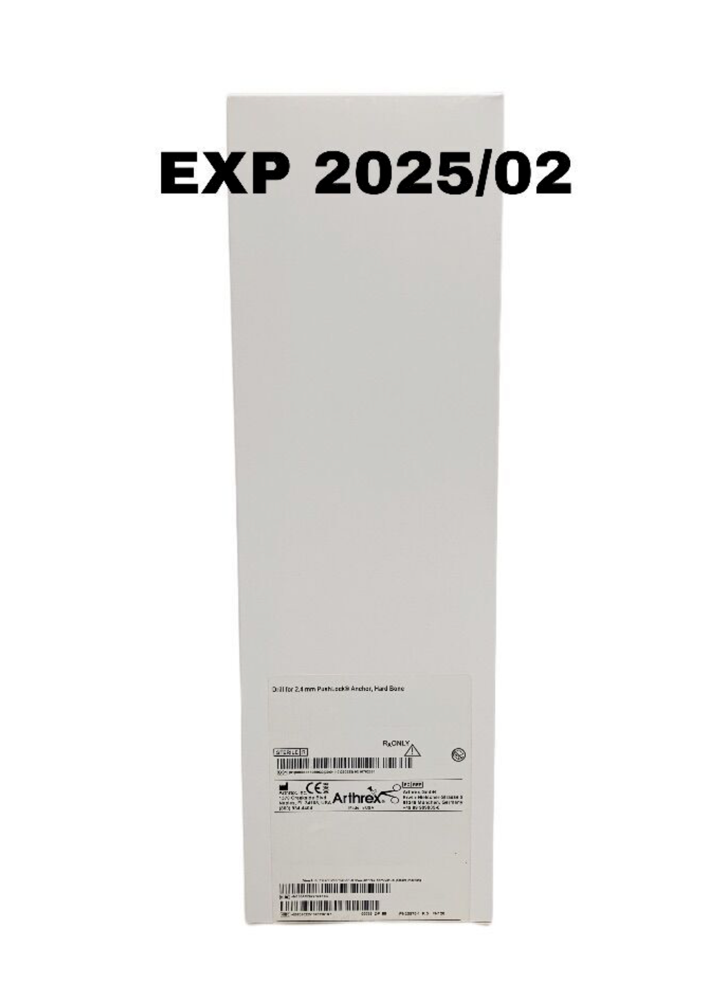 ARTHREX AR-2922D-24-3 Drill for 2.4 mm PushLock Anchor Hard Bone Sterile EXP 2025 02 OR LATER