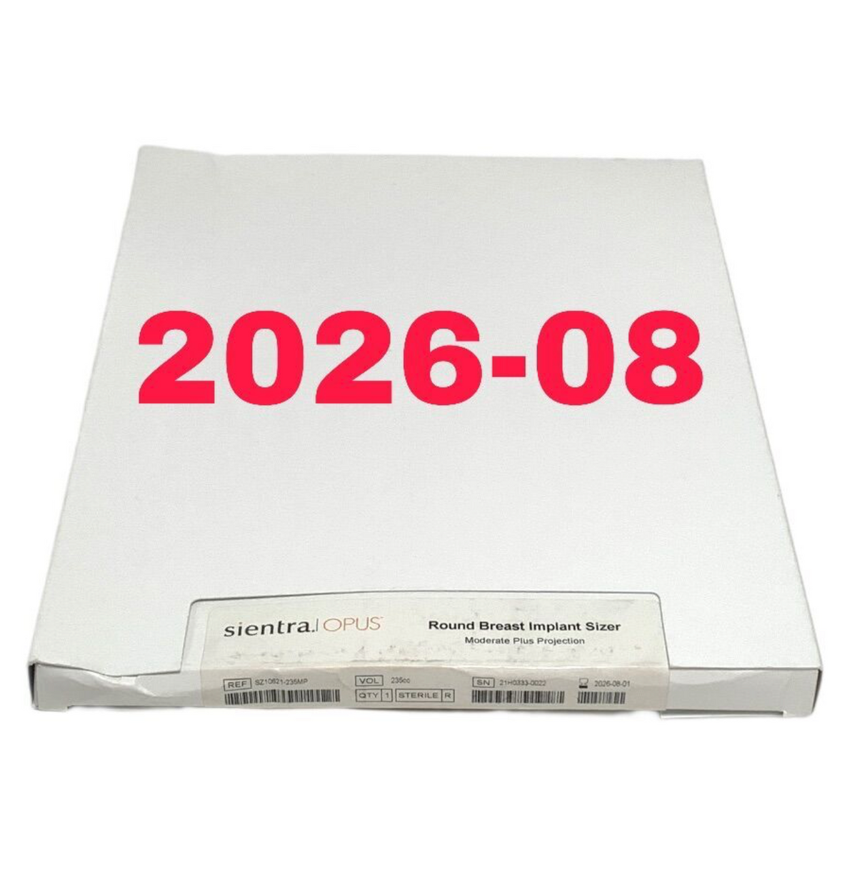 SPECIALTY SURGICAL PRODUCTS SZ10621-235MP Sientra OPUS Round Breast Implant Sizer Moderate Plus Projection EXP 2026 08