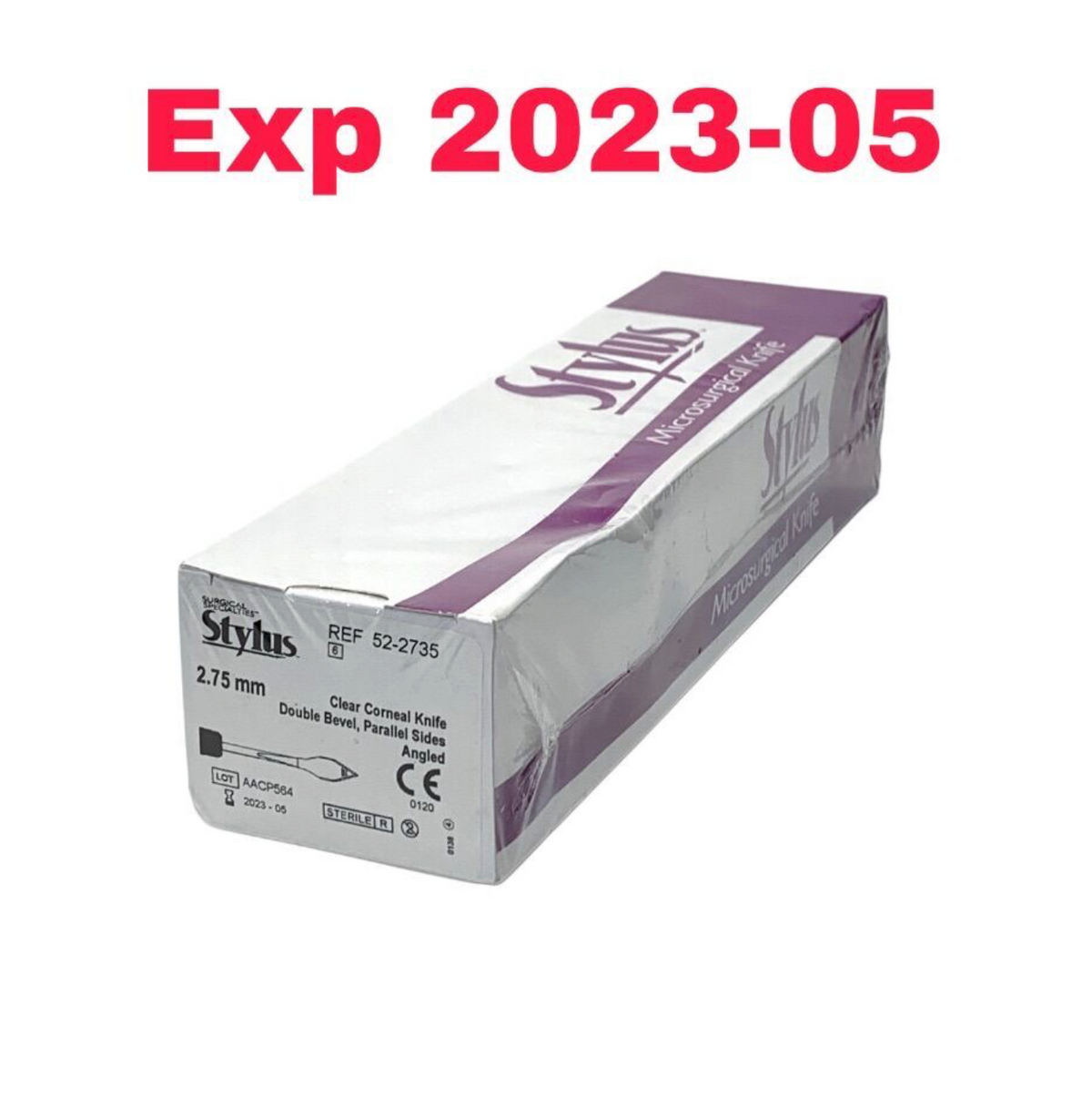 SURGICAL SPECIALTIES 52-2735 STYLUS MICROSURGICAL KNIFE BOX OF 6 EXP 2023 05