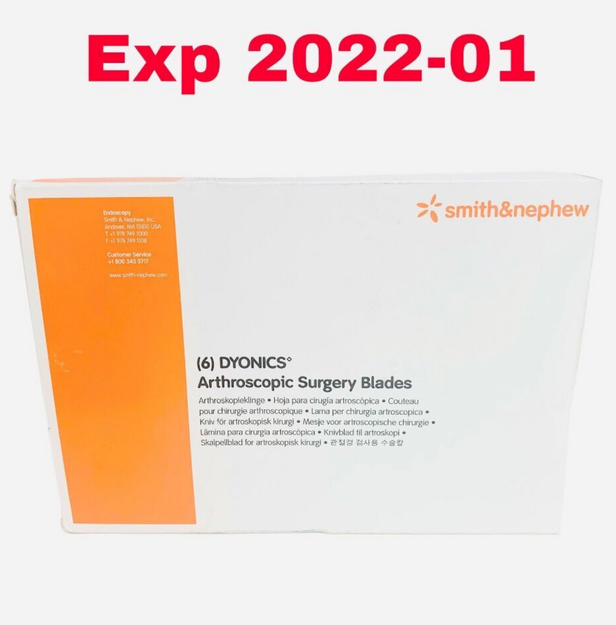 SMITH & NEPHEW 72200723 DYONICS 5.5 mm ELITE Abrader Burr BOX OF 6 EXPIRED