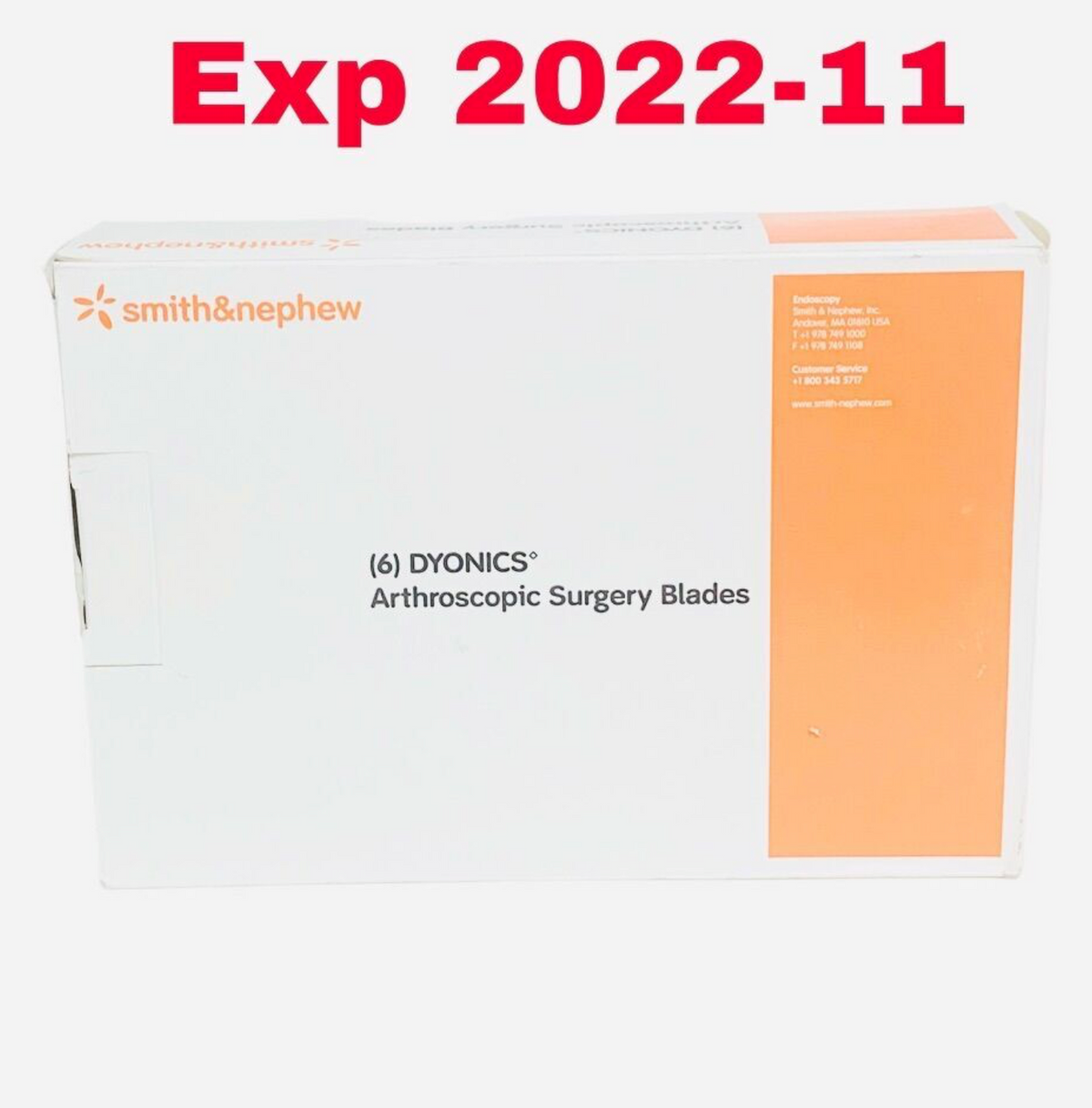 SMITH & NEPHEW 7205307 DYONICS 5.5 mm Full Radius Blade BOX OF 6 EXPIRED 2022