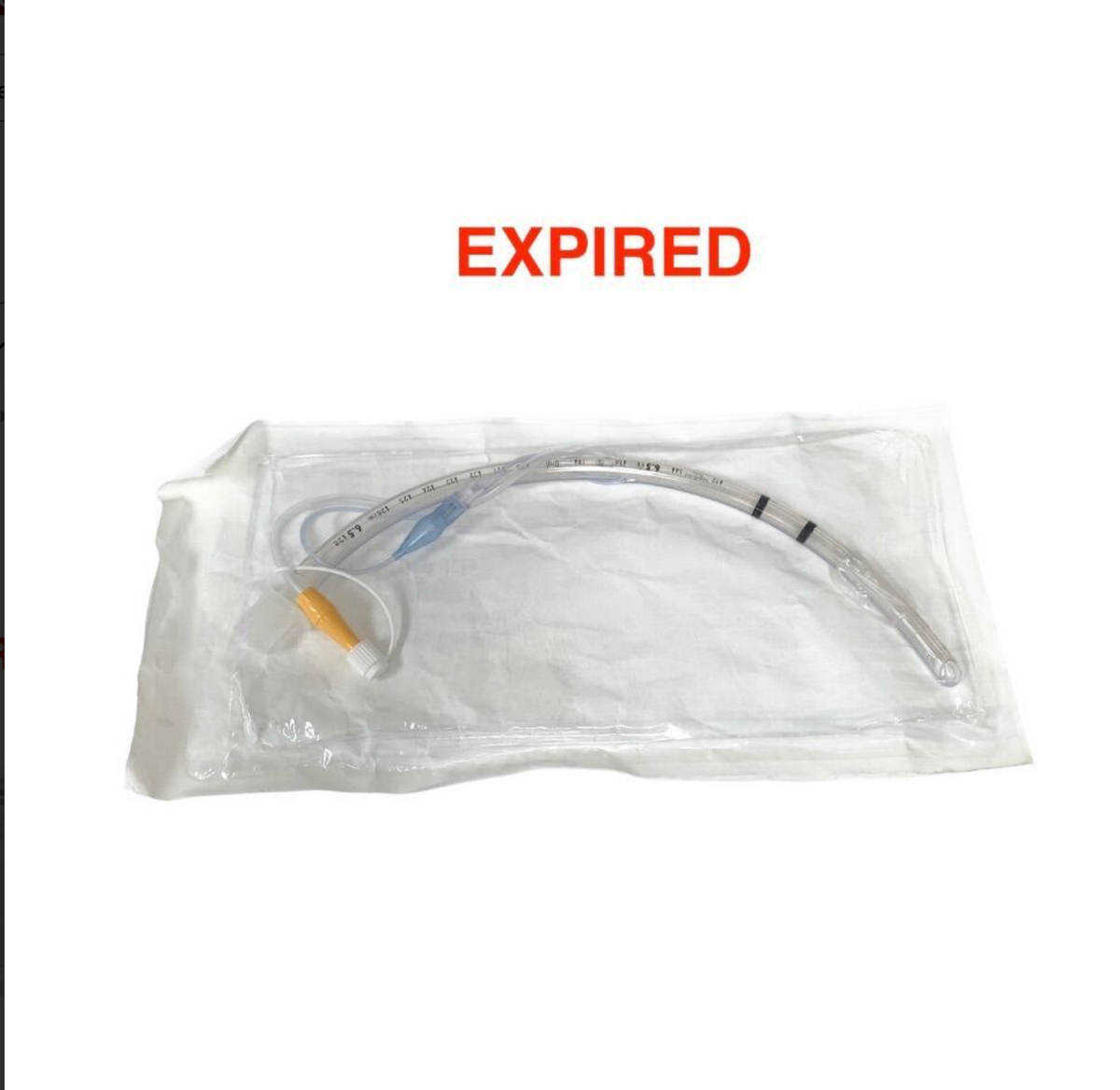 COVIDIEN 18865 Shiley TaperGuard Evac Oral Tracheal Tube 6.5mm ID Murphy Eye EXP 2025 07