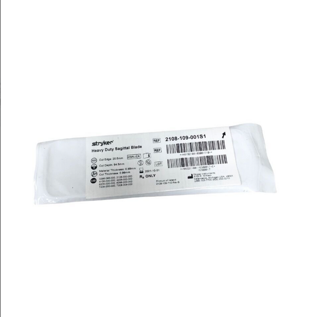 Stryker 2108-109-00151 Heavy Duty Sagittal Blade EXP 2021 10
