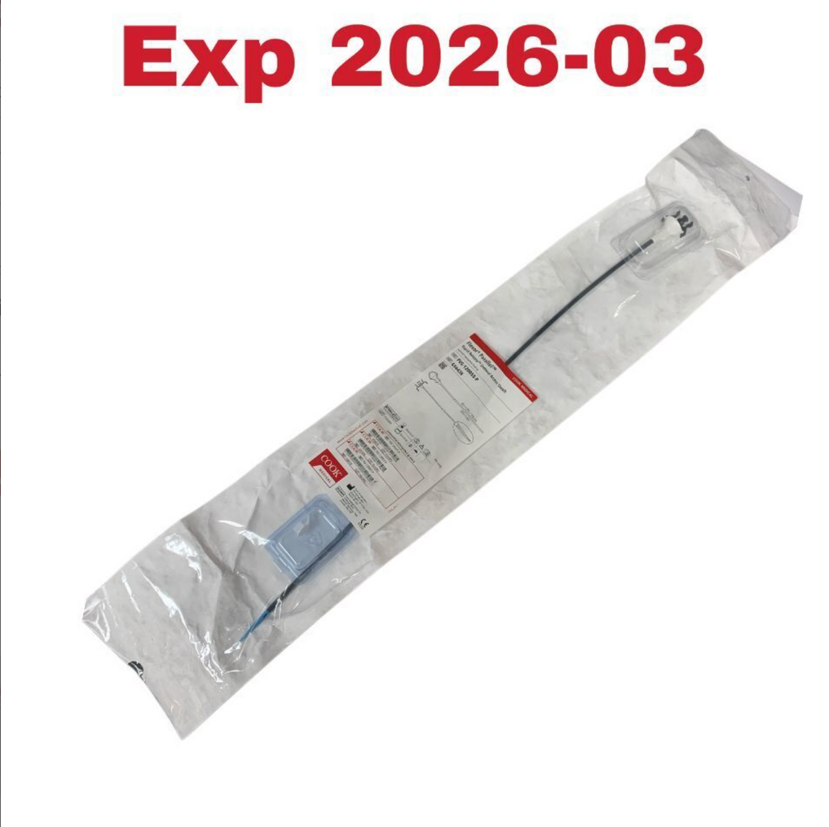 COOK MEDICAL FUS-120055-P / G56438 Flexor Parallel Rapid Release Ureteral Access Sheath 12Fr 55cm Exp 2026 03