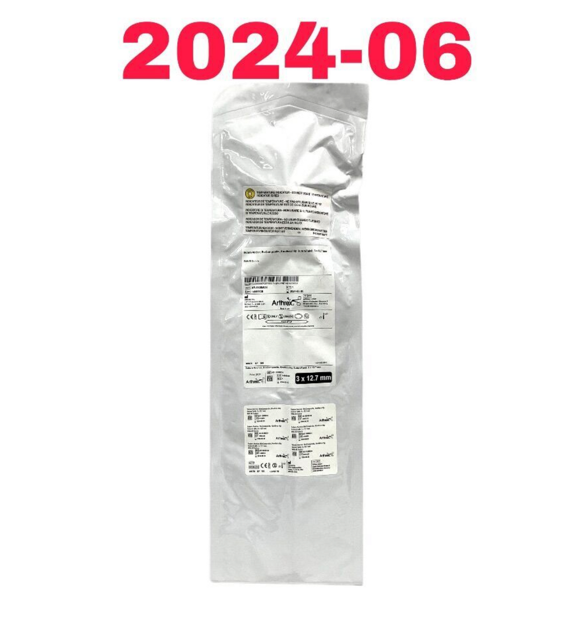 ARTHREX AR-1938BCH Suture Anchor BioComposite Knotless Hip SutureTak 3 x 12.7 mm EXP 2024 06