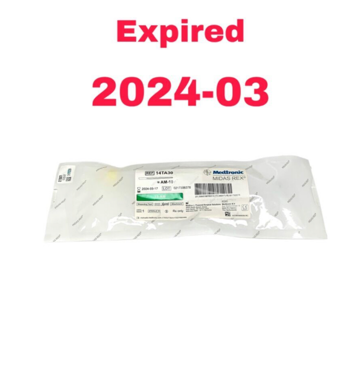 MEDTRONIC 14TA30 14-AM MIDAS REX DISSECTING TOOL ATTACHMENT EXPIRED 2024 03