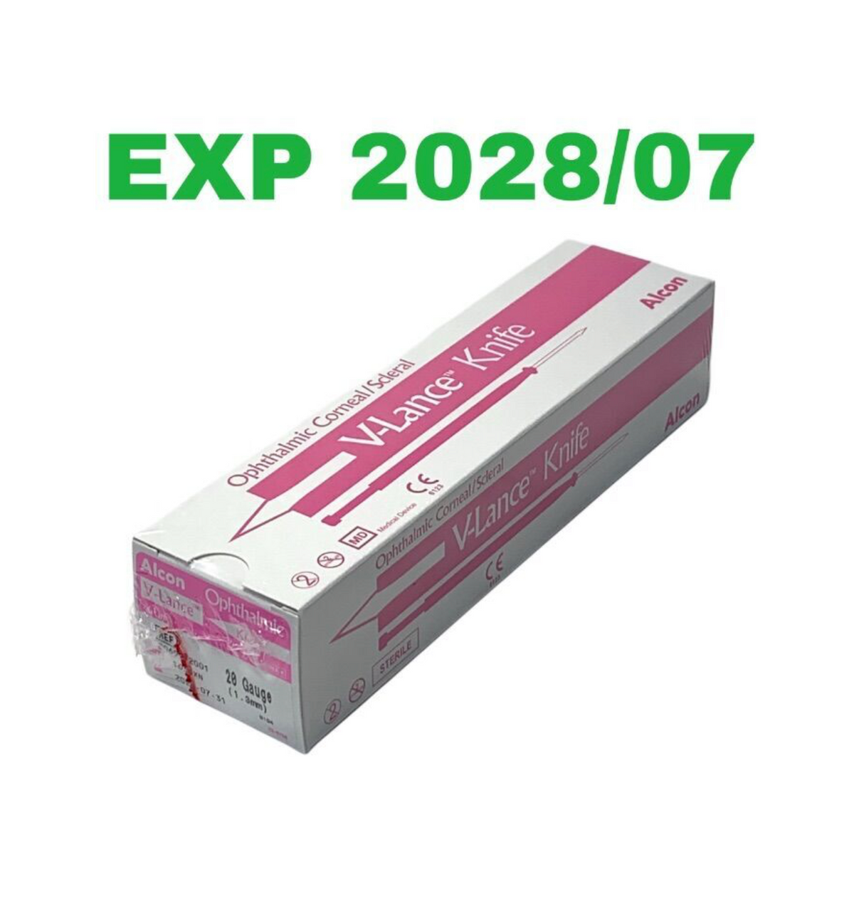 ALCON 8065912001 Ophthalmic Corneal Scleral V-Lance Knife box of 6 EXP 2028 07