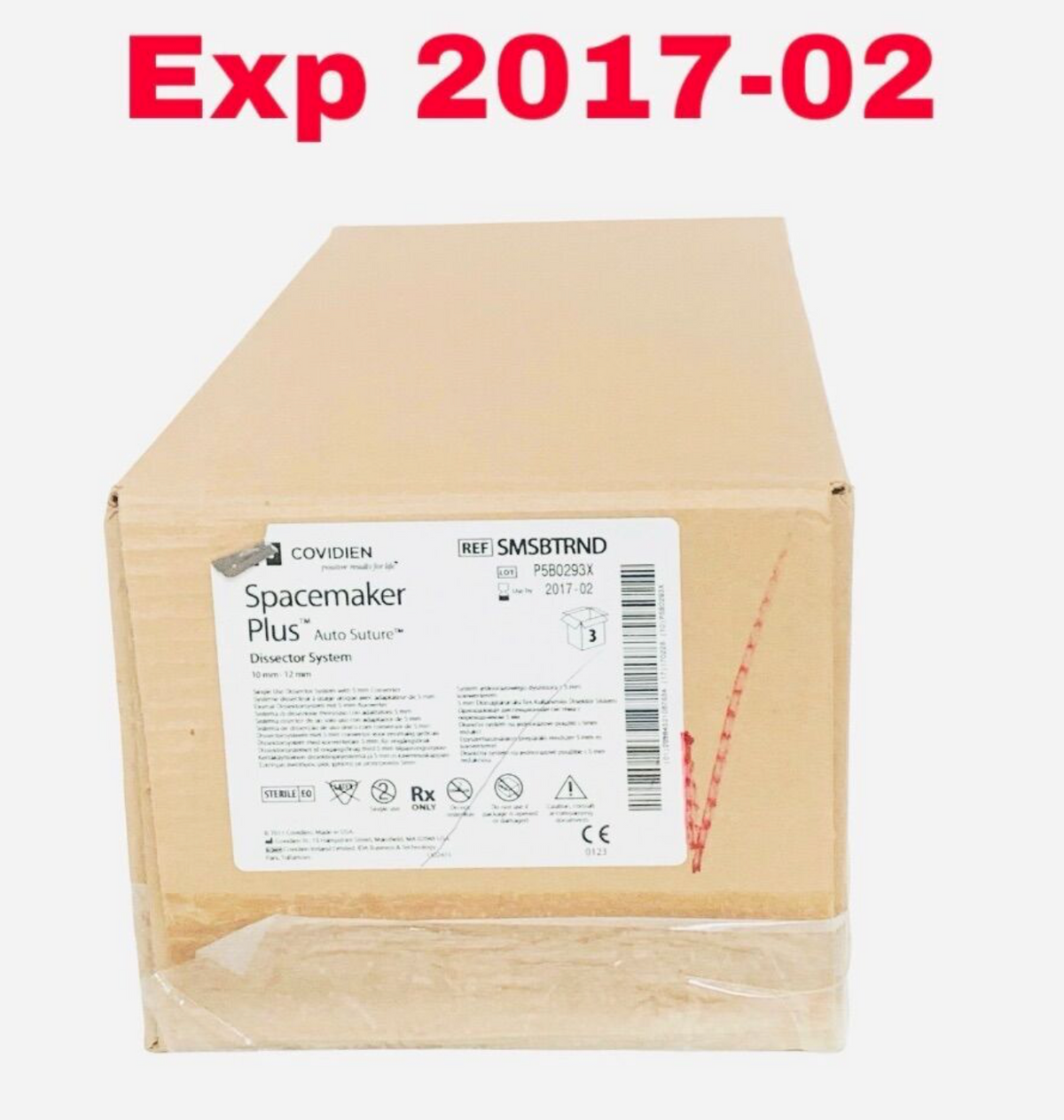 COVIDIEN SMSBTRND Spacemaker Plus Auto Suture Dissector System BOX OF 3 EXP 2017