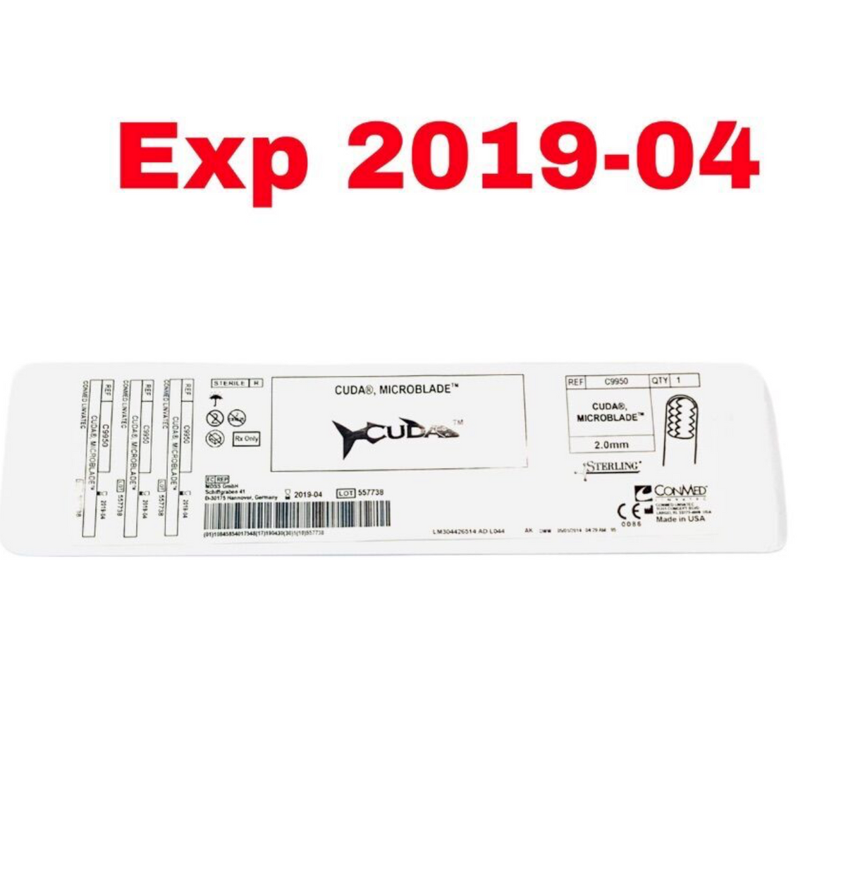 CONMED C9950 CUDA MICROBLADE 2.0mm EXP 2019 04