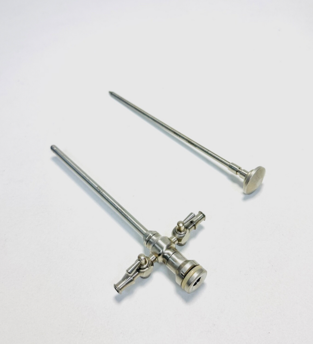 STRYKER 377-031-144 Cannula 2 Rotating Stopcocks With 377-031-129 Obturator 5mm