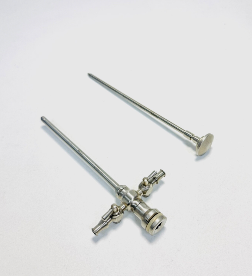 STRYKER 377-031-144 Cannula 2 Rotating Stopcocks With 377-031-129 Obturator 5mm